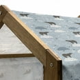 thumbnail image 5 of Constellation Pet House, Polar Bear Silhouettes with Stars Doodle Style Illustration, Outdoor & Indoor Portable Dog Kennel with Pillow and Cover, 5 Sizes, Pale Blue Black Bluegrey, by Ambesonne, 5 of 5