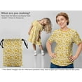thumbnail image 5 of oneOone Rayon Yellow Fabric Floral Sewing Material Print Fabric By The Yard 56 Inch Wide, 5 of 5