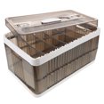 thumbnail image 1 of Caja plegable para pantalones con 7 ranuras y divisores desmontables, caja organizadora de ropa, 1 of 7