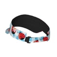 thumbnail image 3 of Easygdp Flowers and Lady Bugs Stretchy Visor - Unisex Visor Hat for Men and Women, UPF 50 Sun Protection Visor, Ultra-Light, 3 of 7