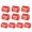 Red, variant on Opvise 10Pcs 1/2/4/6 Grid Christmas Gift Box Decorative Handheld Festival Props White Card Chic Xmas Present Box Red