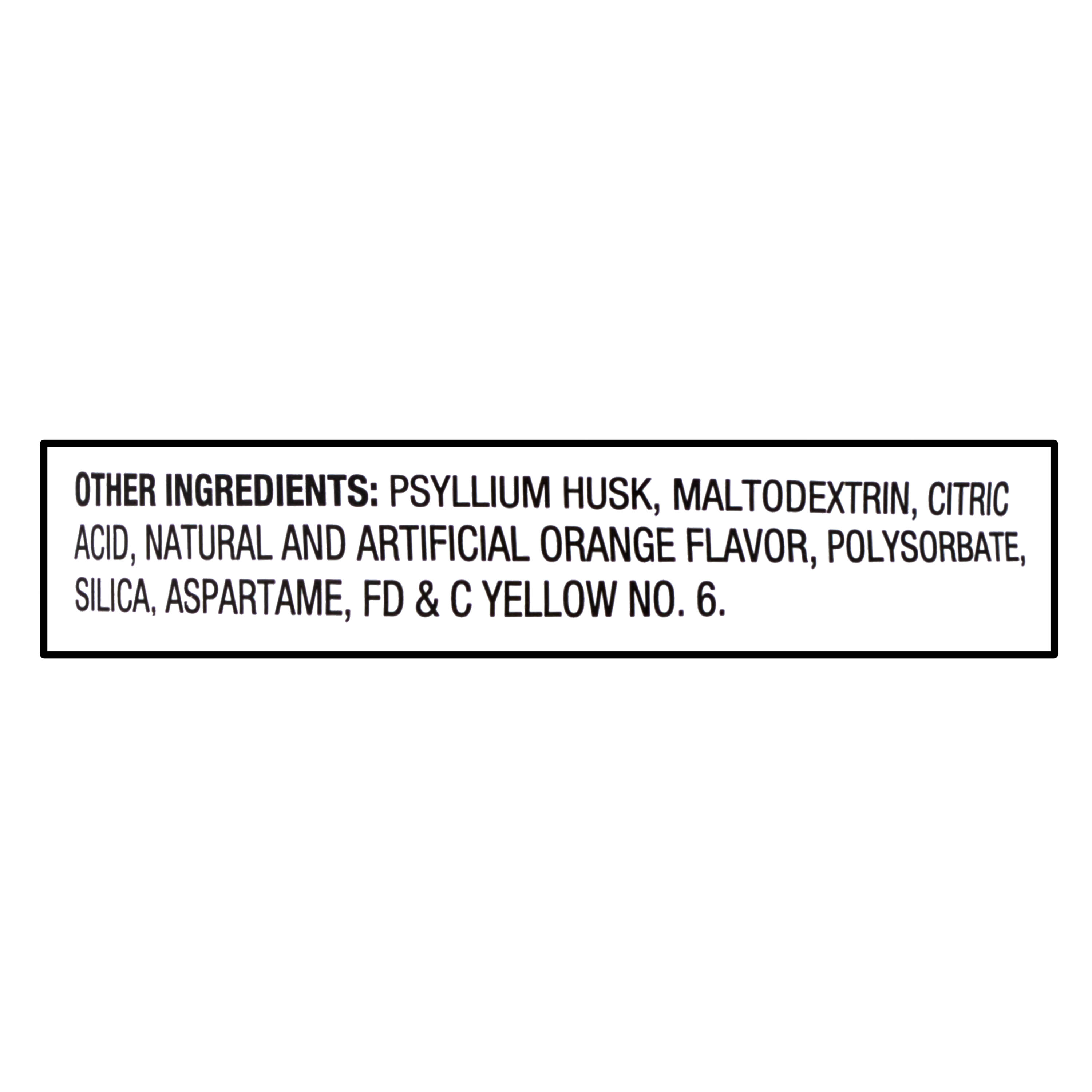 Suplemento de Fibra Diaria 100% Natural de Cáscara de Psyllium, Sin Azúcar, Sabor Naranja Suave, 10 oz 6