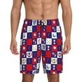 thumbnail image 1 of Balery golf Pantalones cortos de pijama de punto de algodón para hombre con cinturilla y bolsillos-Medium, 1 of 6