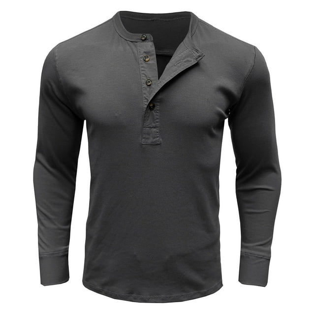 asjyhkr Chandails de Dessous pour Hommes à Boutons Col Ras du Cou Manches Longues Chandail Respirant de Gym Course Entraînement
