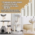 thumbnail image 6 of Catry Universal Cat Scratching Post Replacement | 6-20 Inch Options Natural Sisal Rope Scratching Post | DIY Cat Tree Repair Parts with M8 / M10 Screws Kit, 6 of 7