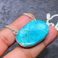 thumbnail image 2 of Tibetan Turquoise Handmade 925 Sterling Silver Jewelry Necklace 18", 2 of 2