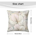 thumbnail image 6 of Vintage Texture Flower Cute Illustration Pink Art Flower Pillow Covers Pillowcases Home Decor Bed Couch Sofa Office Living Room Cushion 20x20Inch, WLJ6699, 6 of 6
