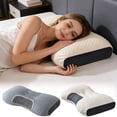 thumbnail image 5 of Memory Foam Neck Pillow Queen Size Cooling Cervical Pillow, Ergonomic Bed Pillow for Side Back and Stomach Sleepers with Adjustable Loft,A, 5 of 8