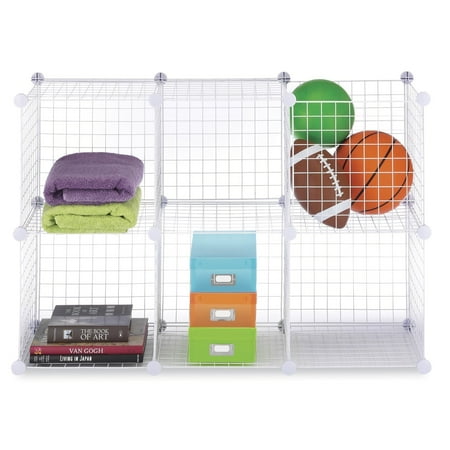 Whitmor Storage Cubes White Set of 6