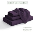 thumbnail image 2 of Elegant Comfort 1500 Series Bed Sheets All Around Elastic 18 - 24 Inches Deep Fitted Sheet - Extra Deep Pocket Sheets - Twin/Twin XL Aqua Blue, 2 of 5