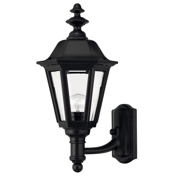 Hinkley Lighting H1419 Black 18" Height 1 Light Lantern Outdoor Wall Sconce In Black From