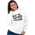thumbnail image 4 of US Army Logo My Sis Defending Freedom Unisex Plus Size Sweatshirt Brisco Brands 4X, 4 of 5