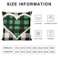 thumbnail image 5 of COMIO  ST Patricks Day Buffalo Plaid Love Home Clover Throw Pillow Covers, Lucky Charm Shamrocks Decoration for Sofa Couch Set of, 5 of 5