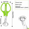 thumbnail image 5 of nipocaio Quail Egg Scissors Quail Egg Scissors Stainless Steel Quail Egg Opener Egg Shell Opener for Home, Kitchen, Restaurant 2 Pieces (Green and Black), 5 of 5