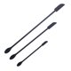 thumbnail image 2 of Juego de 3 mini raspadores de silicona reutilizables para alimentos, duraderos y para cocina y belleza. Negro, 2 of 3