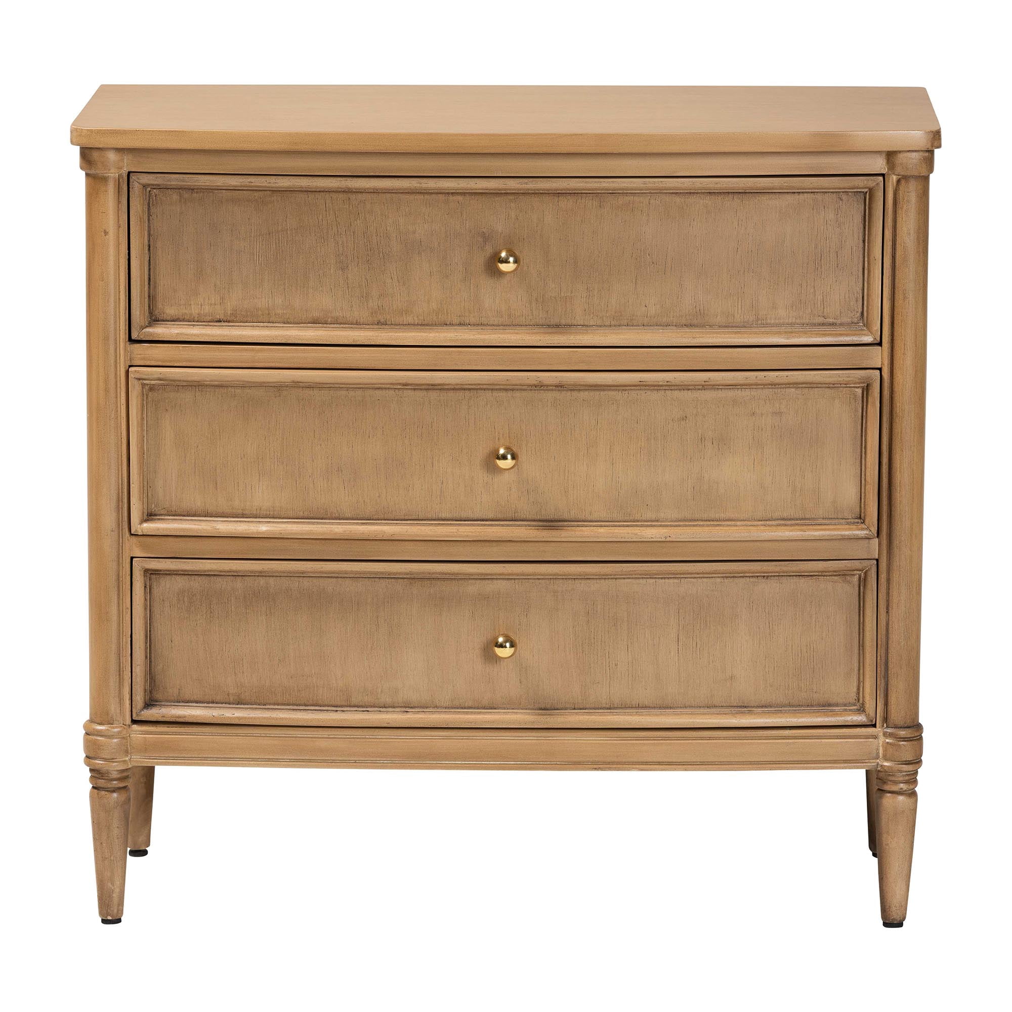 bali & pari Karmel Traditional Chest, 3-Drawer, Light Oak Brown