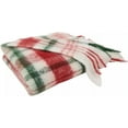 thumbnail image 4 of Fennco Styles Faux Mohair Plaid Design Throw Blanket with Tassel 50" W x 60" L – Multicolor Cozy Fringe Blanket for Home, Couch, Bedroom, Living Room, Office, and Holiday Décor …, 4 of 4