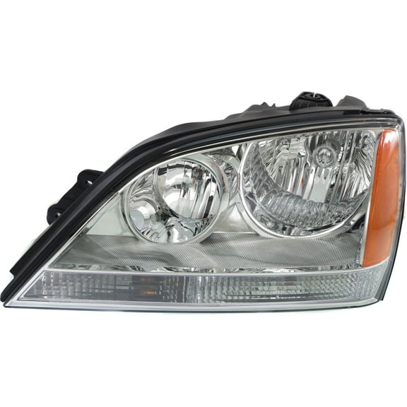 Headlight Compatible With 2005-2006 Kia Sorento Left Driver Halogen With bulb(s)
