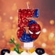 thumbnail image 4 of Vela de Spiderman para Niños XUQIANG Decoración de Pastel de Cumpleaños Suministros de Juguetes, 4 of 5