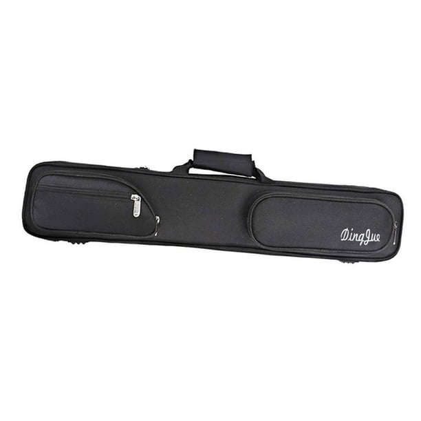 Estuche para taco de billar, bolsa de almacenamiento para taco de billar, accesorio de 7 agujeros Negro