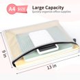 A4 Mesh File 12 Pack A4 Black Mesh Zipper Bags, Document File Storage Organizer ...