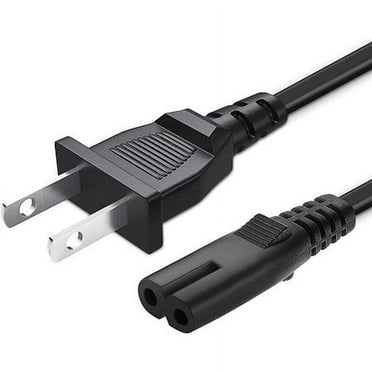 2 Prong AC Power Cord Fit for ONN. 100008734 100008736 Large Medium Party Speaker,ONN. 2.0 2.1 32" 36" 42" Roku Smart