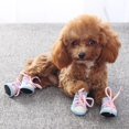 thumbnail image 3 of jiaroswwei 4Pcs Anti-Slip Laced Breathable Pet Shoes Boots Sneakers Dog Puppy Supplies, 3 of 8