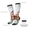 thumbnail image 4 of Yiaed Patriotic Butterfly Floral Print Great elasticity Adult Stockings Sports socks for Men and Women, 4 of 6