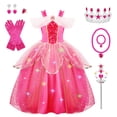 thumbnail image 1 of Disfraz de Princesa Meland Vestido Iluminado para Niñas de 9 a 10 Años, 1 of 5
