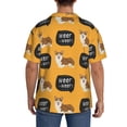 thumbnail image 5 of Disketp Men's Hawaiian Corgi Print Shirts Button Down Holiday Beach Shirts-X-Large, 5 of 7