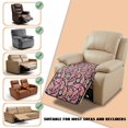 thumbnail image 6 of ZIATUBLES Vintage Paisley Flower Printed Recliner Chair Cover, Universal Polyester Sofa Seat Cushion Cover with Side Flaps for Secure Fit, Washable Furniture Protector for Living Room, 6 of 8