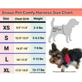 thumbnail image 3 of Snazzi Pet No Pull Adjustable Mesh Step in Dog Cat Harness Teacups XSmall Med 2-20 lb XS-XL BLK LG, 3 of 11