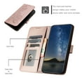thumbnail image 2 of Allytech Slim Wallet Case for Samsung Galaxy S23 Ultra, [Embossed Pattern PU Leather] [ Card Slots & Cash Pocket & Magnetic Clasp], Kickstand Shockproof Anti-Scratch Protective Fashion Case, Rosegold, 2 of 6