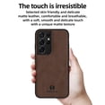 thumbnail image 3 of Mantto PU Leather Case for Samsung S21 Ultra, Retro Premium Luxury Slim Soft Non-Slip Grip Flexible Bumper Shockproof Full Body Protective Cover Phone Cases for Samsung Galaxy S21 Ultra, Brown, 3 of 8