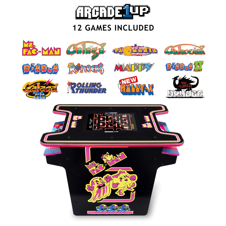 Arcade1Up Ms.PAC-MAN Head-to-Head Arcade Machine – Retro