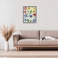 thumbnail image 2 of Stupell Industries Scandinavian Garden Flowers Black Framed Giclee Art design by Annabelle Hall, 20 x 16, 2 of 8