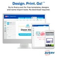 thumbnail image 7 of Avery Multi-Use Labels, 1-1/4" x 3-1/2", Paper, Removable, Blue Border, Laser/Inkjet, 20 Labels, 7 of 7