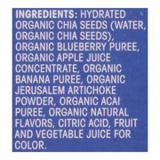 Mamma Chia Organic Blueberry Acai Prebiotic Squeeze Snack 4 - 14 oz Squeezes