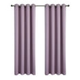 thumbnail image 2 of Kate Aurora Hotel Collection Lavender Solid Print Grommet Blackout Curtains, 50” x 95” (2 Panels), 2 of 5
