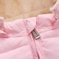 thumbnail image 2 of Unisex Little Boys Girls Zipper Hoodie Coat Down Jacket Hoodie Coat Winter Warm Outerwear, 2 of 6