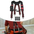 thumbnail image 6 of Kuntesetty Tool Belt Suspender 4 Point Tool Belt Harness for Carpenter Farmer Repairmen Black and Red, 6 of 9