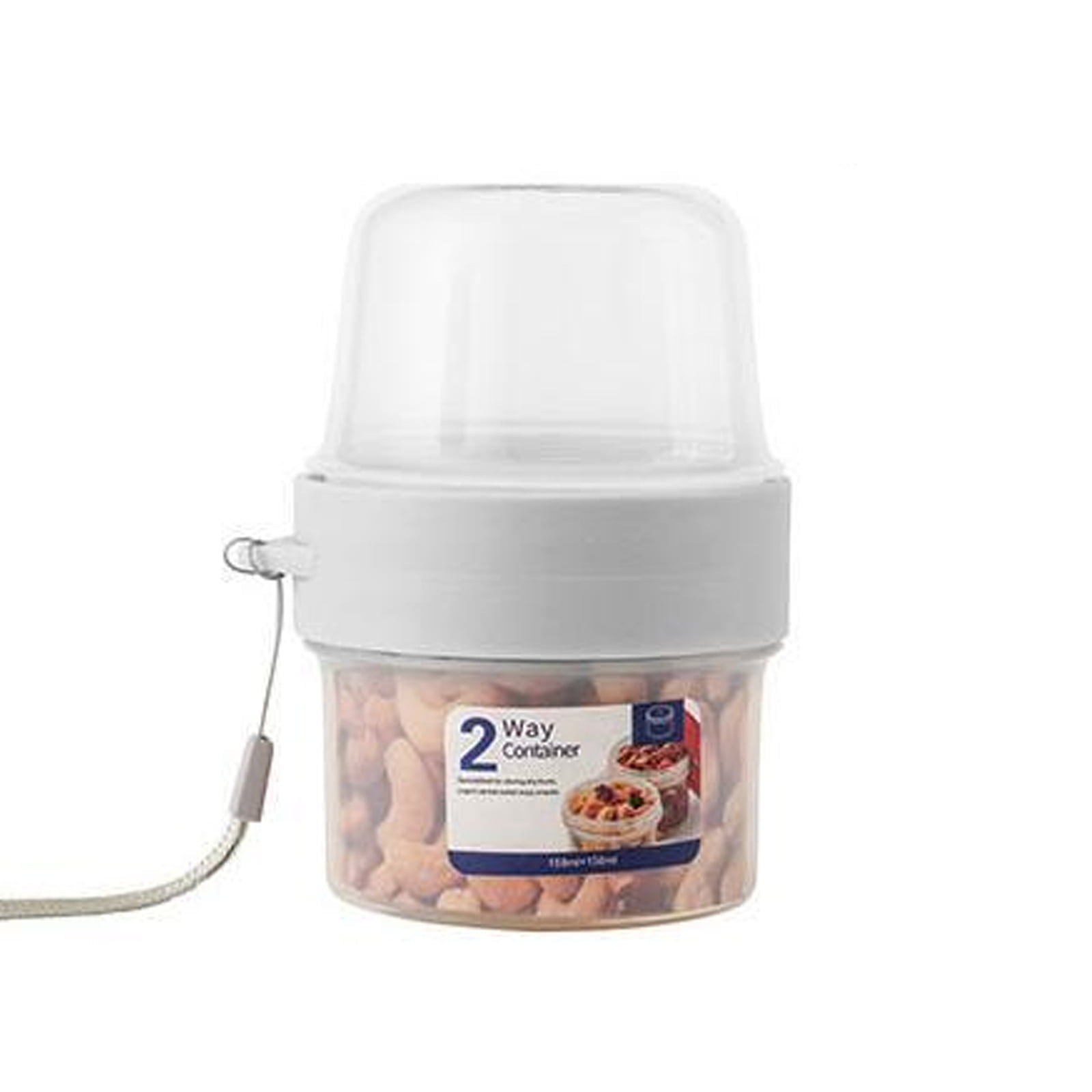 Hapeisy Cereal and Milk Container ，Portable Cereal Cup Double Layer