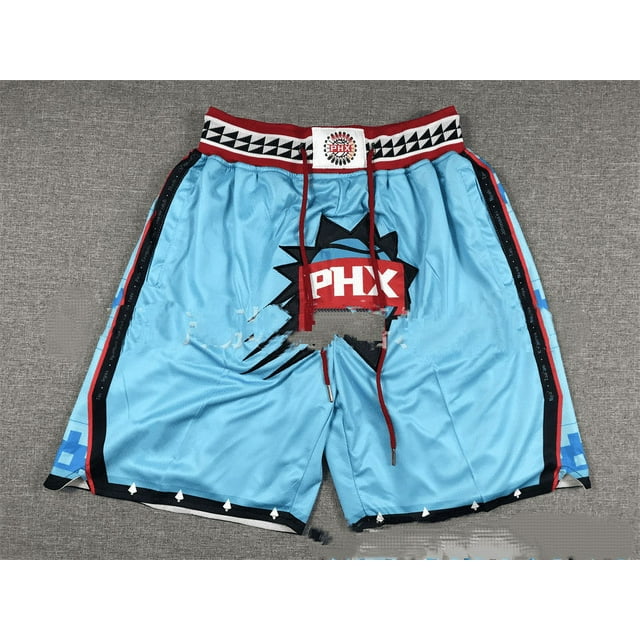 Warriors Lakers 76ers Heat Raptors Magic Pocket Dense Embroidered Shorts Retro Basketball Pants Tide-YOUYOU