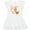 AA-White, variant on Inktastic My Godmother Loves me- cute giraffe Girls Baby Dress