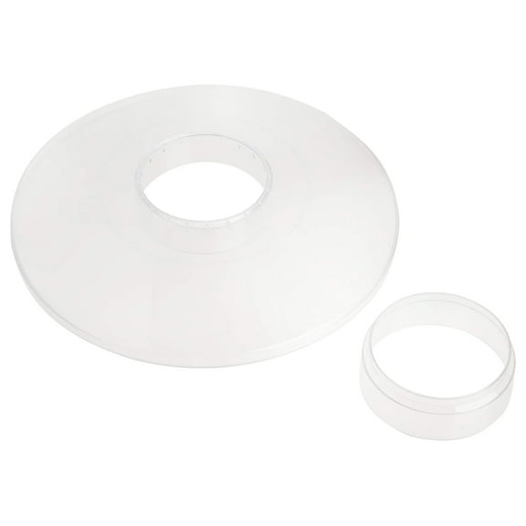 Weather Guard for Brome Plus Feeder - Bird Feeder Cover - Rain & Snow Protection - Squirrel Proof Feeder Accessory - 13 Inch Diameter transparent