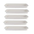 thumbnail image 2 of Almencla 5 Pieces Plant Saucers Rectangular Plant Trays for Windowsill Yard Courtyard White, 2 of 7