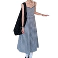 thumbnail image 3 of Vestidos A cuadros con tirantes finos para mujer, moda de verano, estilo francés, vestido informal de verano con tirantes finos para mujer, 3 of 8
