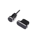 thumbnail image 1 of Seitruly Puerto de carga de metal 3.5mm Auricular Jack Reemplazo de tapón antipolvo USB para XS 8 7 7 6 6S Plus Mini Tapón antipolvo Cables de audio/vídeo negro, 1 of 6