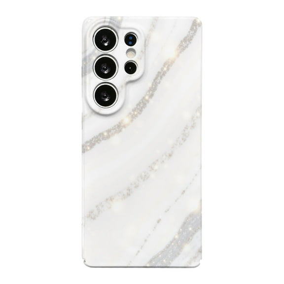 SKLYDDI Multicolor Abstract Marble for Galaxy S25 Ultra Case - Glitter, TPU Flexible, Elegant Design, Aesthetic Cute