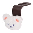 thumbnail image 4 of Gancho para respaldo de asiento o reposacabezas de coche, decoración portátil de oso de peluche, gancho para asiento de coche, babero para biberón, suministros para bebé, oso blanco, 4 of 9